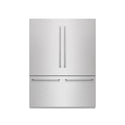 ZLINE 60 in. 32.2 cu. ft. French Door Built-In Bottom Freezer Refrigerator with Water Dispensers and Ice Makers in DuraSnow® Stainless Steel with Graphite Gray Interior (GRBIV-SN-60)