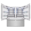 ZLINE 72 in. 39.6 cu. ft. French Door Built-In Bottom Freezer Refrigerator with Water Dispensers and Ice Makers in DuraSnow® Stainless Steel (RBIT-SN-72)