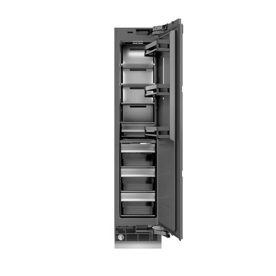 ZLINE 18 in. 8.6 cu. ft. Panel Ready Right Hinge Column Freezer with Graphite Gray Interior (RBCFVR-18)