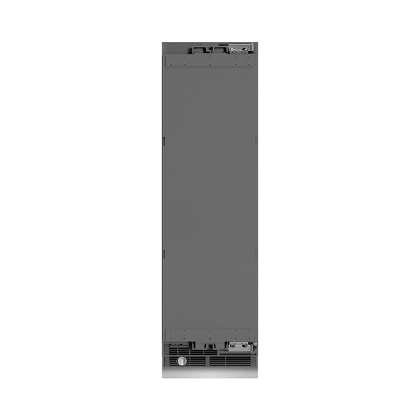ZLINE 24 in. 12.5 cu. ft. Panel Ready Column Refrigerator with Graphite Gray Interior (RBCRV-24) front, closed.