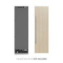 ZLINE 24 in. 12.5 cu. ft. Panel Ready Column Refrigerator with Graphite Gray Interior (RBCRV-24)