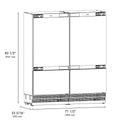 ZLINE Autograph Edition 72 in. 39.6 cu. ft. Panel Ready French Door Built-In Bottom Freezer Refrigerator with Water Dispensers and Ice Makers and Polished Gold Accents (RBITZ-72-G)