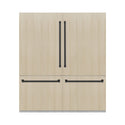ZLINE Autograph Edition 72 in. 39.6 cu. ft. Panel Ready French Door Built-In Bottom Freezer Refrigerator with Water Dispensers and Ice Makers and Matte Black Accents (RBITZ-72-MB)