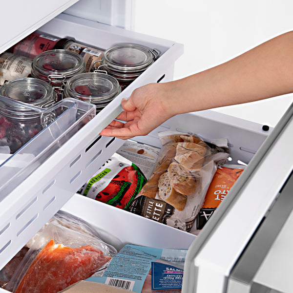 ZLINE 60 in. 32.2 cu. ft. Panel Ready French Door Built-In Bottom Freezer Refrigerator with Water Dispensers and Ice Makers (RBIV-60)