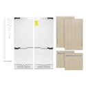ZLINE 60 in. 32.2 cu. ft. Panel Ready French Door Built-In Bottom Freezer Refrigerator with Water Dispensers and Ice Makers (RBIV-60)