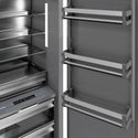 ZLINE 18 in. 8.6 cu. ft. Right Hinge Column Freezer in Satin Stainless Steel with Graphite Gray Interior (RCFVR-SN-18)