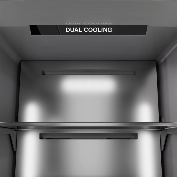 ZLINE 24 in. 12.5 cu. ft. Column Refrigerator in Satin Stainless Steel with Graphite Gray Interior (RCRV-SN-24)