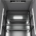ZLINE 24 in. 12.5 cu. ft. Column Refrigerator in Satin Stainless Steel with Graphite Gray Interior (RCRV-SN-24)