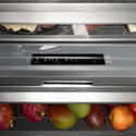 ZLINE Autograph Edition 24 in. 12.5 cu. ft. Column Refrigerator in Satin Stainless Steel with Graphite Gray Interior and Champagne Bronze Accents (RCRVZ-SN-24-CB)