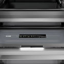 ZLINE Autograph Edition 24 in. 12.5 cu. ft. Column Refrigerator in Satin Stainless Steel with Graphite Gray Interior and Polished Gold Accents (RCRVZ-SN-24-G)