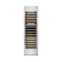 ZLINE 24 in. 12.4 cu. ft. Triple Zone 100 Bottle Column Wine Cooler in Satin Stainless Steel (RCWV-SN-24)