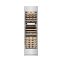 ZLINE 24 in. 12.4 cu. ft. Triple Zone 100 Bottle Column Wine Cooler in Satin Stainless Steel (RCWV-SN-24)