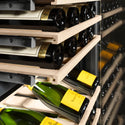 ZLINE 18 in. 9.0 cu. ft. Triple Zone 68 Bottle Left Hinge Column Wine Cooler in Satin Stainless Steel (RCWVL-SN-18)