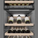 ZLINE 18 in. 9.0 cu. ft. Triple Zone 68 Bottle Left Hinge Column Wine Cooler in Satin Stainless Steel (RCWVL-SN-18)