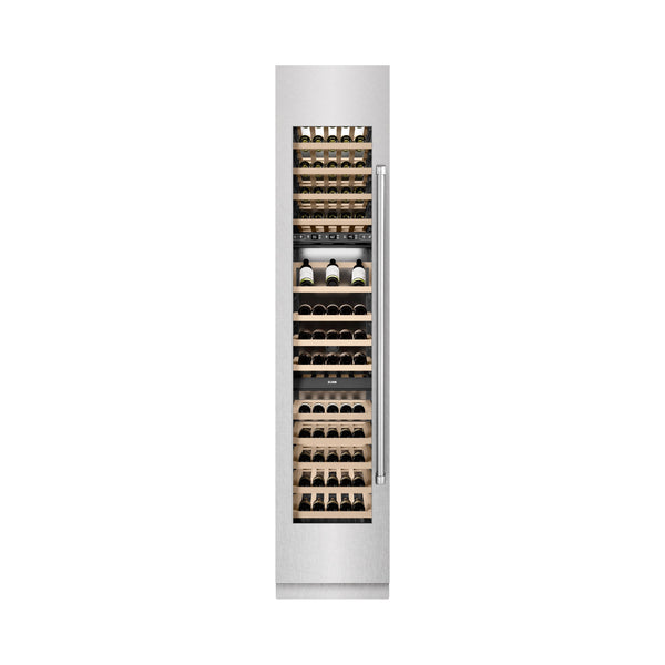 ZLINE 18 in. 9.0 cu. ft. Triple Zone 68 Bottle Left Hinge Column Wine Cooler in Satin Stainless Steel (RCWVL-SN-18)
