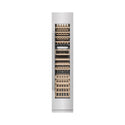 ZLINE 18 in. 9.0 cu. ft. Triple Zone 68 Bottle Right Hinge Column Wine Cooler in Satin Stainless Steel (RCWVR-SN-18)