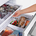 ZLINE 36 in. 19.6 cu. ft. French Door Built-In Bottom Freezer Refrigerator with Water Dispenser and Ice Maker in Satin Stainless Steel (RBIV-SN-36)