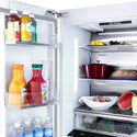 ZLINE 36 in. 19.6 cu. ft. French Door Built-In Bottom Freezer Refrigerator with Water Dispenser and Ice Maker in Satin Stainless Steel (RBIV-SN-36)