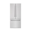 ZLINE 36 in. 19.6 cu. ft. French Door Built-In Bottom Freezer Refrigerator with Water Dispenser and Ice Maker in Satin Stainless Steel (RBIV-SN-36)