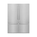 ZLINE 60 in. 32.2 cu. ft. French Door Built-In Bottom Freezer Refrigerator with Water Dispensers and Ice Makers in Satin Stainless Steel (RBIV-SN-60)