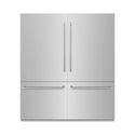 ZLINE 72 in. 39.6 cu. ft. French Door Built-In Bottom Freezer Refrigerator with Water Dispensers and Ice Makers in Stainless Steel (RBIT-304-72)
