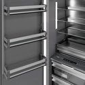 ZLINE 18 in. 8.6 cu. ft. Left Hinge Column Freezer in White Matte with Graphite Gray Interior (RCFVL-WM-18)