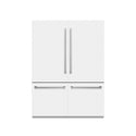ZLINE 60 in. 32.2 cu. ft. French Door Built-In Bottom Freezer Refrigerator with Water Dispensers and Ice Makers in White Matte with Graphite Gray Interior (GRBIV-WM-60)