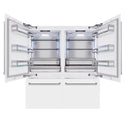 ZLINE 72 in. 39.6 cu. ft. French Door Built-In Bottom Freezer Refrigerator with Water Dispensers and Ice Makers in White Matte (RBIT-WM-72)