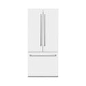 ZLINE 36 in. 19.6 cu. ft. French Door Built-In Bottom Freezer Refrigerator with Water Dispenser and Ice Maker in White Matte (RBIV-WM-36)