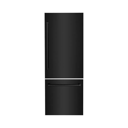 ZLINE 30" Refrigerator Panels in Black Stainless Steel for a 30" Built-in Refrigerator (RPBIV-BS-30)