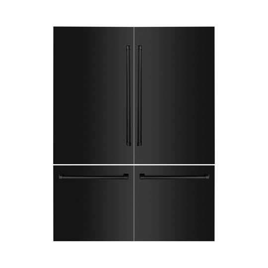 ZLINE 60" Refrigerator Panels in Black Stainless Steel for a 60" Built-in Refrigerator (RPBIV-BS-60)