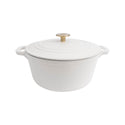 ZLINE 5-Piece Enameled Cast Iron Cookware Set in White Matte (CWSETS-WM-5)
