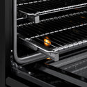 ZLINE 48 in. 6.7 cu. ft. Classic Dual Fuel Range with 8 Burner DuoPro™ Cooktop and Dual Ovens in Black Stainless Steel (PCDRB-48)