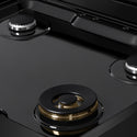 ZLINE 30 in. Classic Gas Rangetop with 4 Burners and Porcelain Cooktop in Black Stainless Steel (RTB2-30)