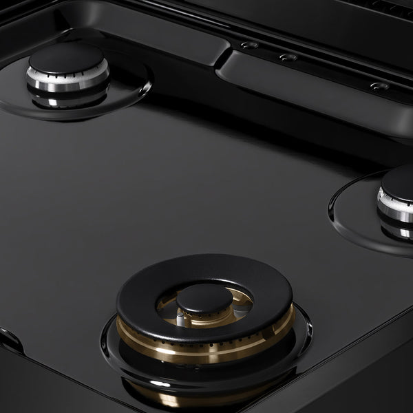 ZLINE 30 in. Classic Gas Rangetop with 4 Burners and Porcelain Cooktop in Black Stainless Steel (RTB2-30)