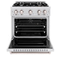 ZLINE 30 in. 4.2 cu. ft. Classic Gas Range with 4 Burner Cooktop and Convection Gas Oven in Satin Stainless Steel (CGRS-30)