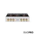 ZLINE Autograph Edition 36 in. Classic Gas Rangetop with 6 Burner DuoPro™ Cooktop in Satin Stainless Steel and Champagne Bronze Accents (PCRTSZ-36-CB)