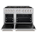 ZLINE 48 in. 6.7 cu. ft. Classic Gas Range with 8 Burner DuoPro™ Cooktop and Dual Ovens in Satin Stainless Steel (PCGRS-48)