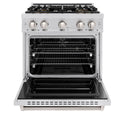 ZLINE 30 in. 4.2 cu. ft. Classic Dual Fuel Range with 4 Burner DuoPro™ Cooktop and Electric Convection Oven in Stainless Steel (PCDR30)