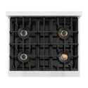 ZLINE 30 in. 4.2 cu. ft. Classic Dual Fuel Range with 4 Burner DuoPro™ Cooktop and Electric Convection Oven in Stainless Steel (PCDR30)