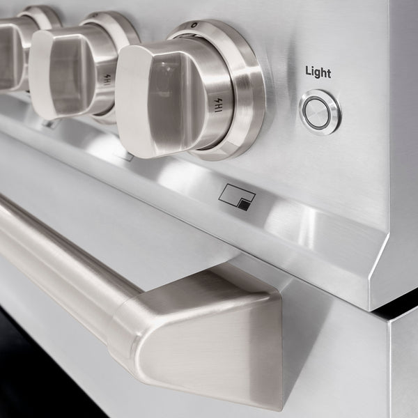 ZLINE 36 in. 5.2 cu. ft. Classic Dual Fuel Range with 6 Burner DuoPro™ Cooktop and Electric Convection Oven in Stainless Steel (PCDR36)