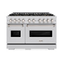 ZLINE 48 in. 6.7 cu. ft. Classic Dual Fuel Range with 8 Burner DuoPro™ Cooktop and Dual Ovens in Stainless Steel (PCDR48)