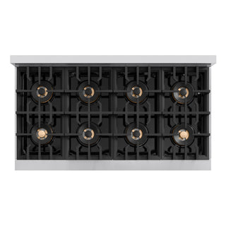 ZLINE 48 in. 6.7 cu. ft. Classic Dual Fuel Range with 8 Burner DuoPro™ Cooktop and Dual Ovens in Stainless Steel (PCDR48)