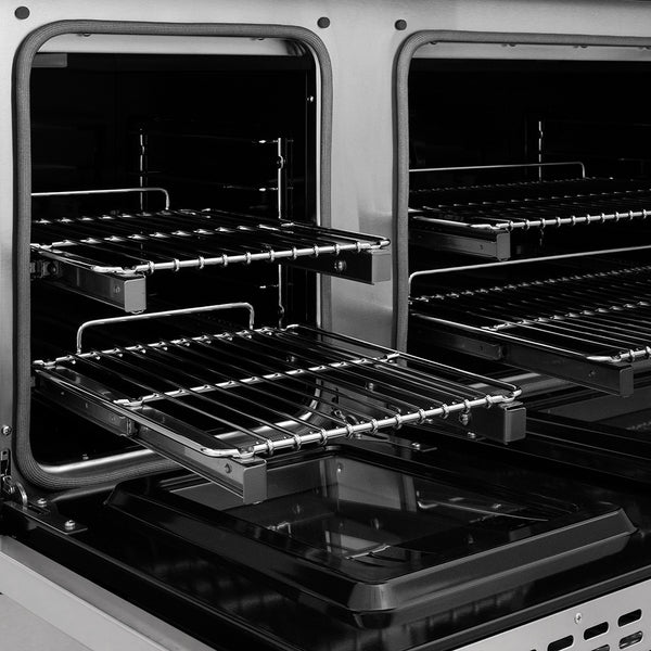 ZLINE 48 in. 6.7 cu. ft. Classic Dual Fuel Range with 8 Burner DuoPro™ Cooktop and Dual Ovens in Stainless Steel (PCDR48)