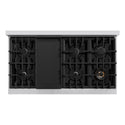 ZLINE 48 in. Classic Gas Rangetop with 8 Burners and Porcelain Cooktop in Stainless Steel with Griddle (RT-GR-48)