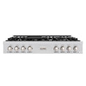 ZLINE 48 in. Classic Gas Rangetop with 8 Burners and Porcelain Cooktop in Stainless Steel (RT48)