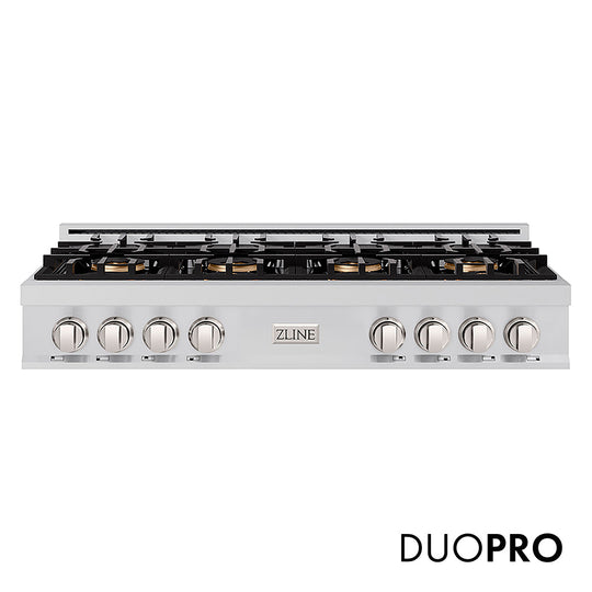 ZLINE 48 in. Classic Gas Rangetop with 8 Burner DuoPro™ Cooktop in Stainless Steel (PCRT48)