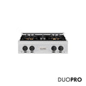 ZLINE Autograph Edition 30 in. Classic Gas Rangetop with 4 Burner DuoPro™ Cooktop in Stainless Steel and Matte Black Accents (PCRTZ-30-MB)