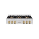 ZLINE Autograph Edition 36 in. Classic Gas Rangetop with 6 Burner DuoPro™ Cooktop in Stainless Steel and Champagne Bronze Accents (PCRTZ-36-CB)