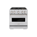 ZLINE 30 in. 4.2 cu. ft. Classic Gas Range with 4 Burner DuoPro™ Cooktop and Convection Gas Oven in Stainless Steel (PCGR30)